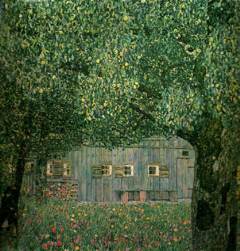 Gustav Klimt bondgard i ovre osterrike oil painting picture